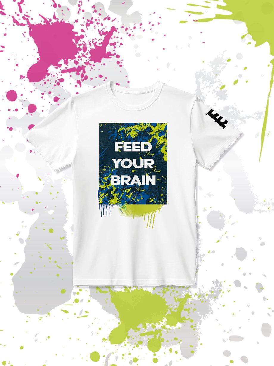 PLAYERA MANGA CORTA UNISEX "FEED YOUR BRAIN"