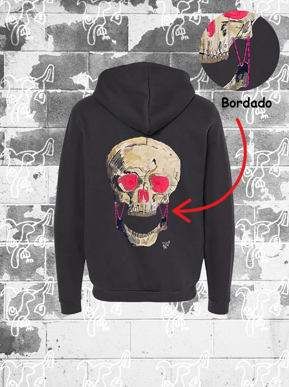 HOODIE CON CIERRE BRUNEK K-LA-K OJOS ROSA - UrbanHangers