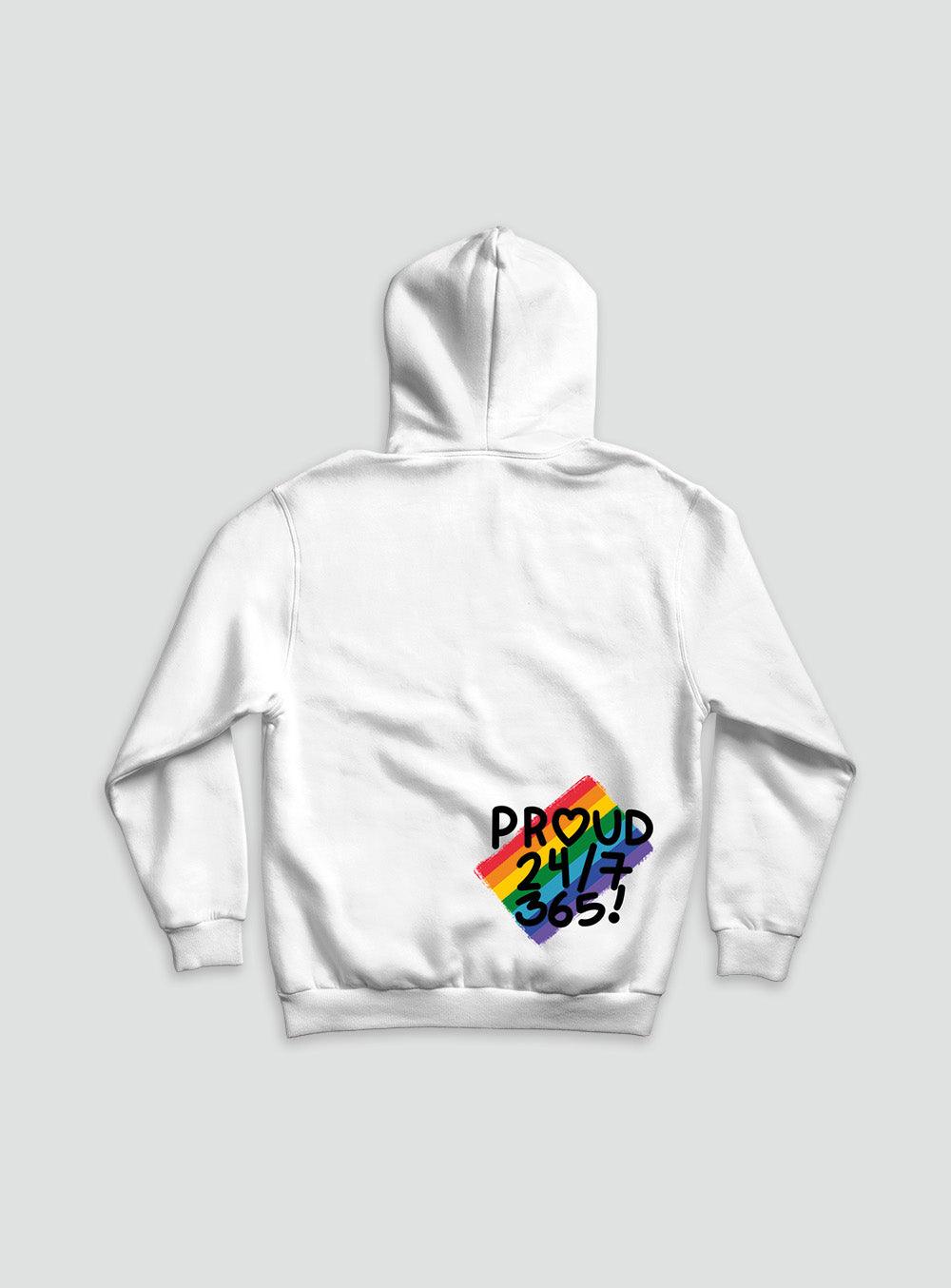 HOODIE PROUD 24-7 BLANCA - UrbanHangers