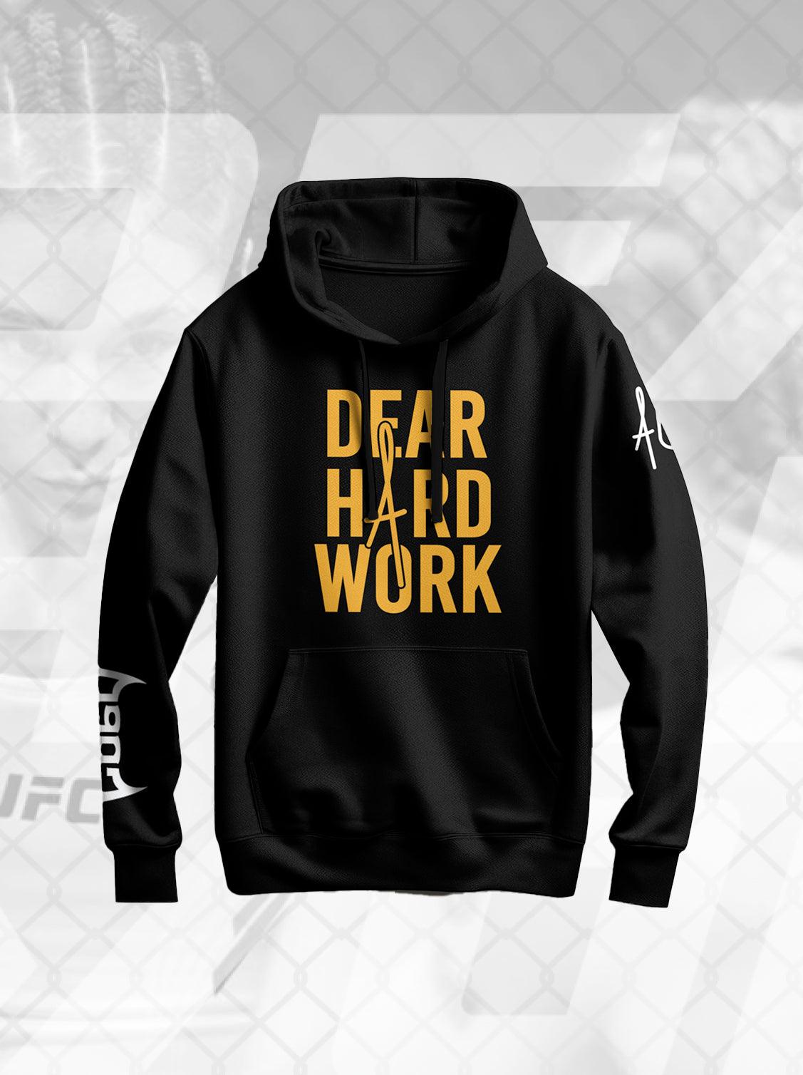 GOLD "DEAR HARD WORK" HOODIE UNISEX - UrbanHangers