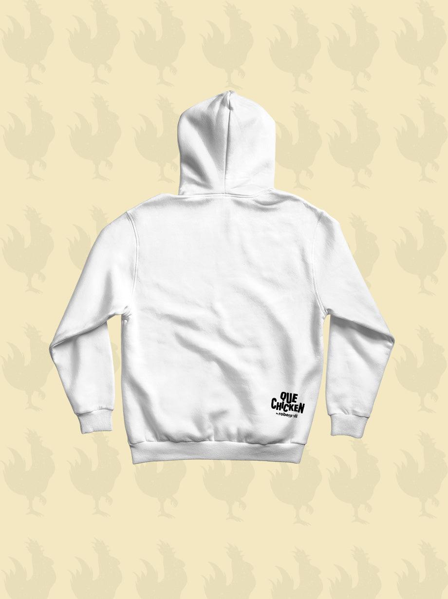 HOODIE "QUE CHICKEN" WHITE - UrbanHangers