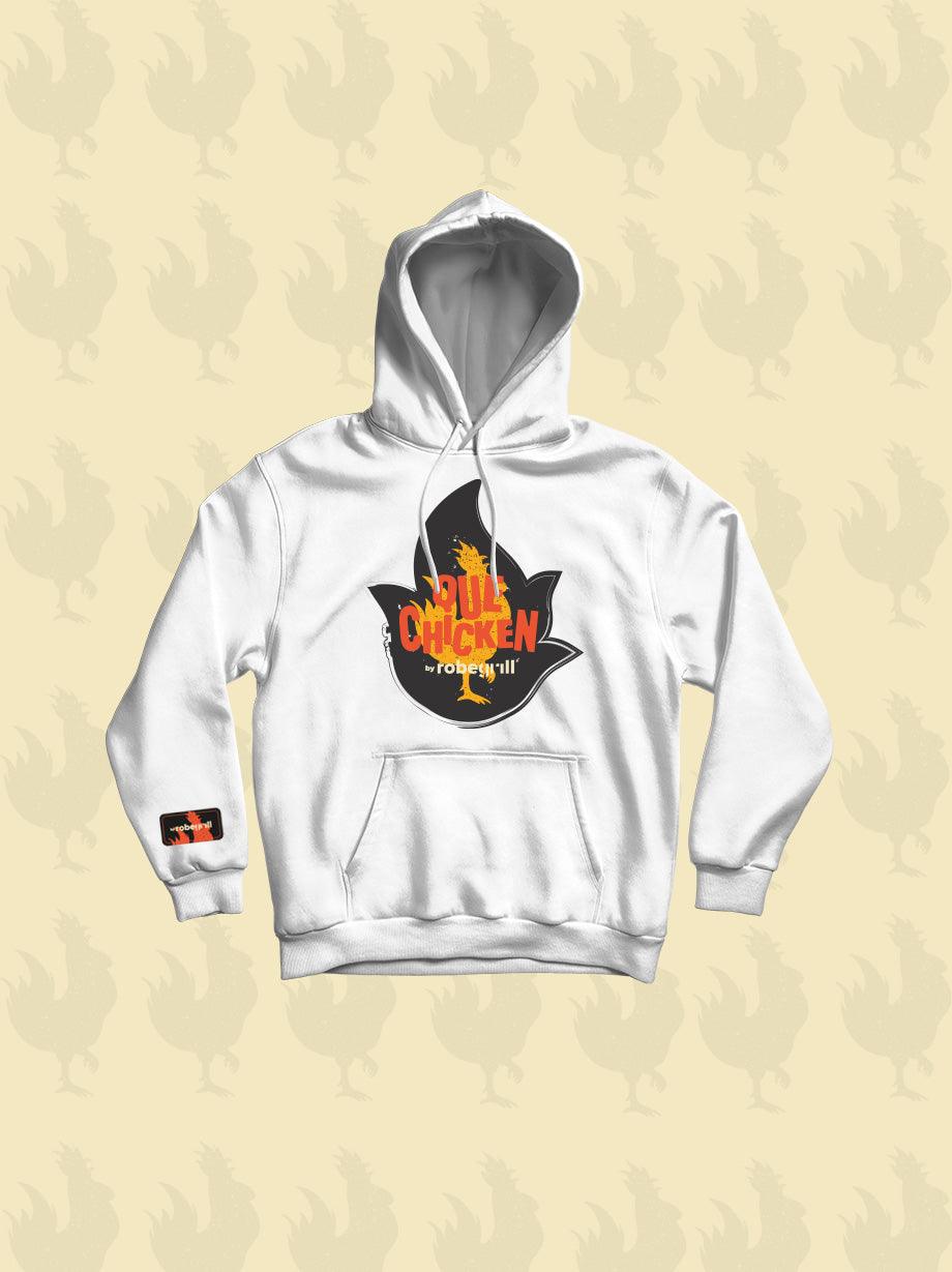 HOODIE "QUE CHICKEN" WHITE - UrbanHangers