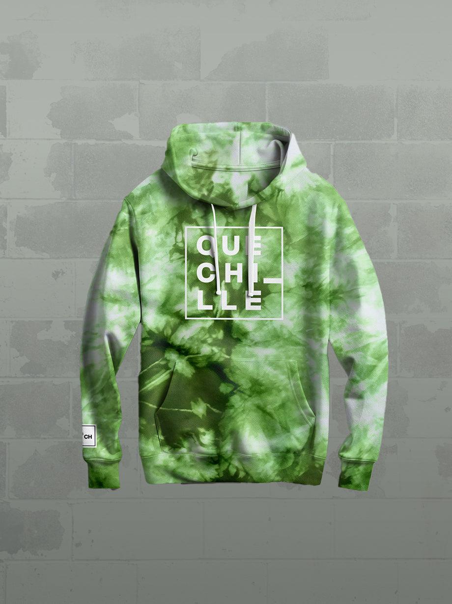 HOODIE ¡QUE CHILLE! TIE DYE GREEN - UrbanHangers