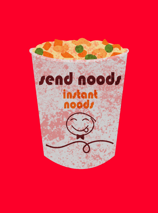 SEND NOODS UNISEX RED - UrbanHangers