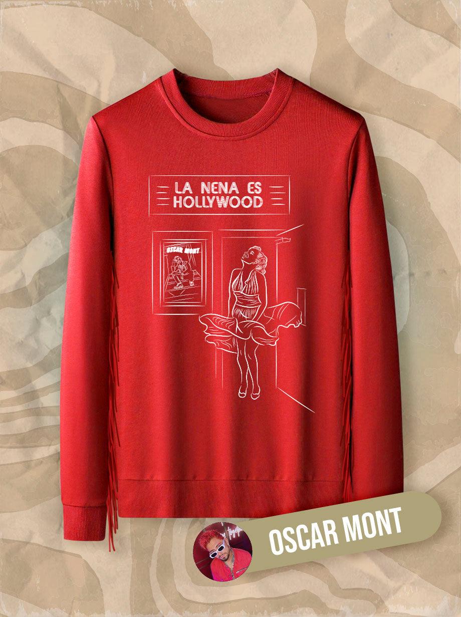 NENA HOLLYWOOD SWEATSHIRT RED INSPIRED BY OSCAR MONT