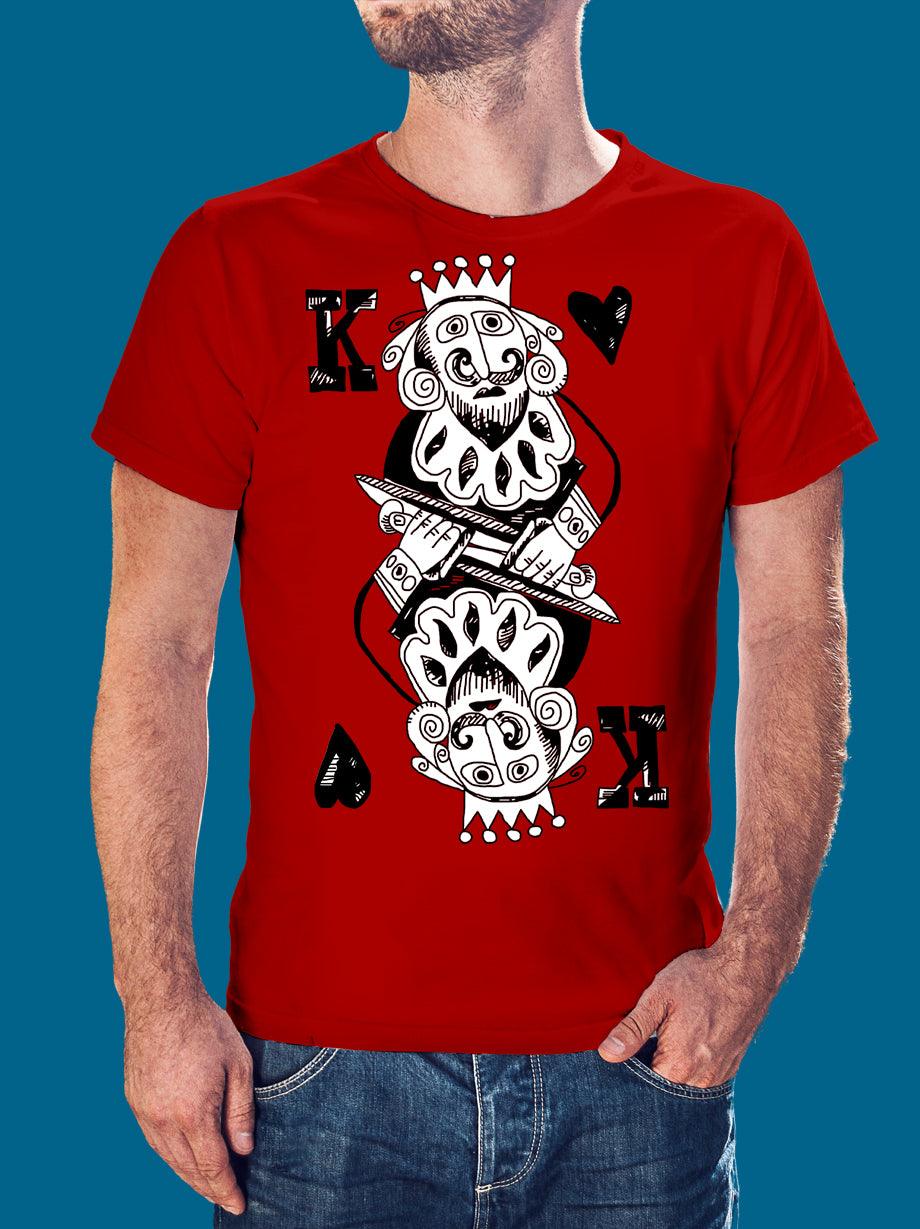 Playera Rey de Corazones para Hombre - UrbanHangers