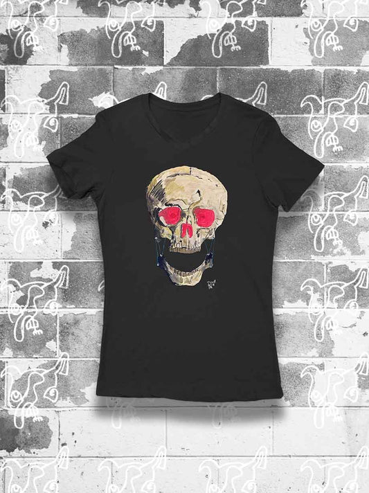 BLUSA NEGRA K-LA-K OJOS ROSAS DAMA - UrbanHangers